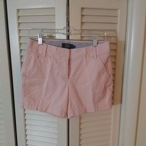 Light pink J. Crew Chino shorts.